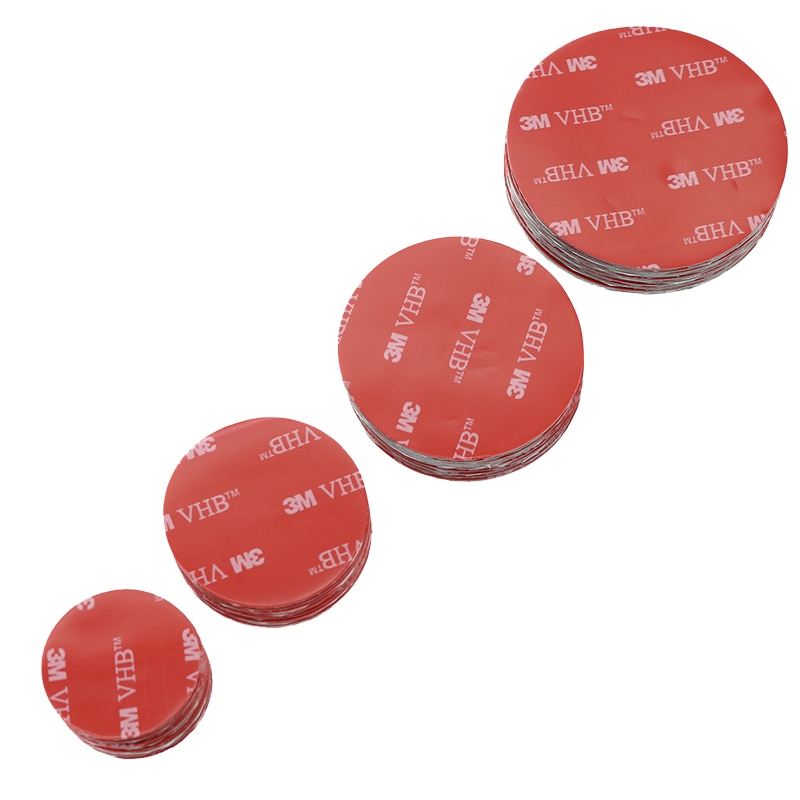 3M 20pcs Round red gray plastic double-sided tape