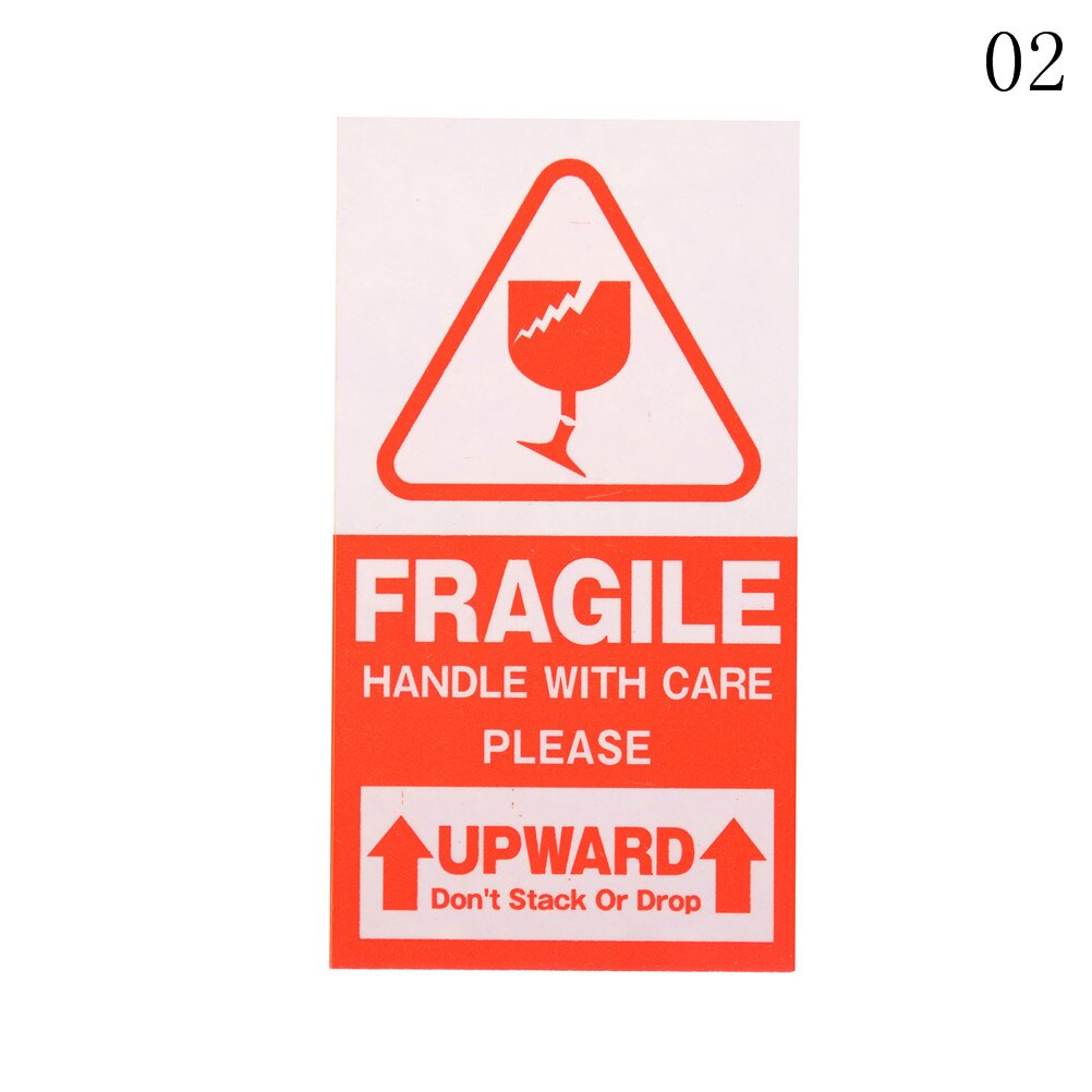 50Pcs Fragile Handle With Care Stickers Labels
