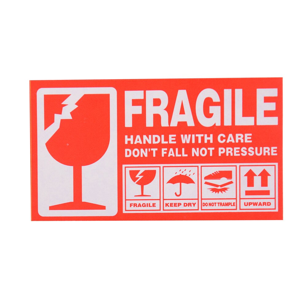 50Pcs Fragile Handle With Care Stickers Labels