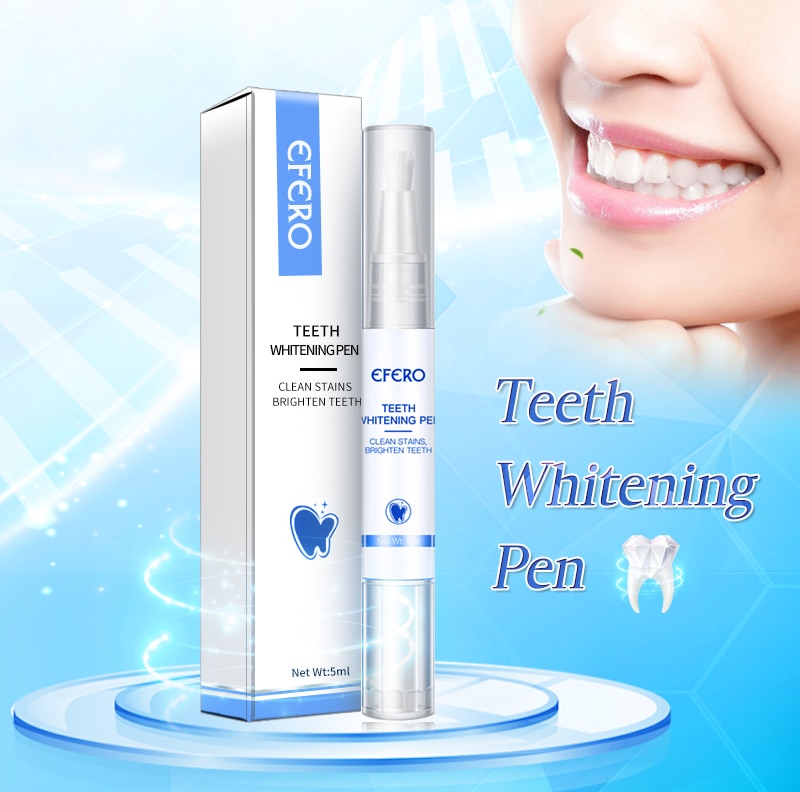 Teeth Whitening Pen Remove Plaque Stains Cleaning Serum Dental Oral Tooth 5ml