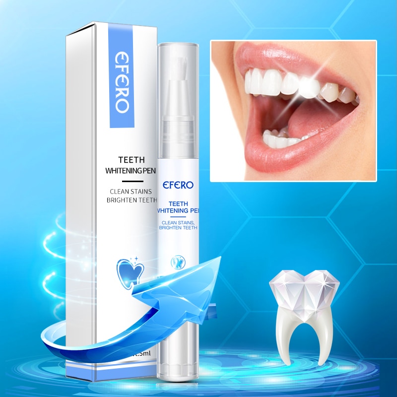 Teeth Whitening Pen Remove Plaque Stains Cleaning Serum Dental Oral Tooth 5ml