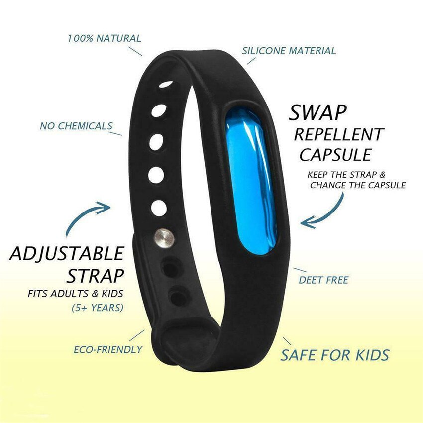VOGVIGO Anti Mosquito Insect Repellent Bracelet Natural Waterproof Spiral Wrist Bands Household Merchandises Random Color