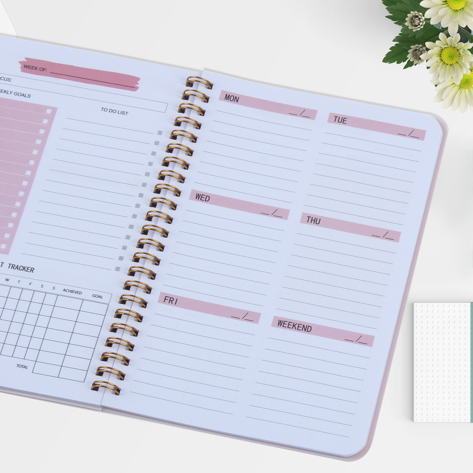 2022 Daily Weekly Planner A5 Notebook Weekly Goals Office Agenda Habit Schedule